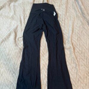 offline black flare leggings (long inseam)
